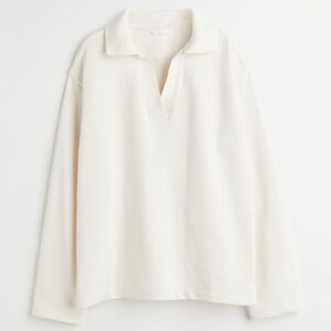 H&M Oversized Collared Sweatshirt